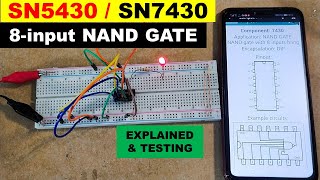 1043 8 input NAND gate [upl. by Iztim]