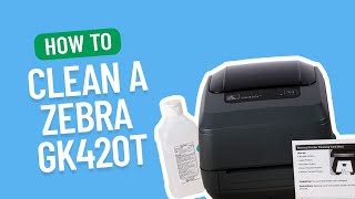 How to Clean a Zebra GK420T  Smith Corona Labels [upl. by Demott]