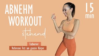 15 MIN ABNEHM WORKOUT stehend  Verbrenne Fett am ganzen Körper  Fatburner  Katja Seifried [upl. by Schram]