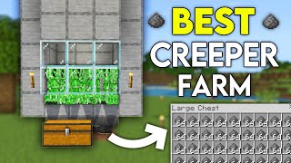 BEST 121 CREEPER FARM For Minecraft Bedrock WindowsConsoleMobile [upl. by Ahsain302]