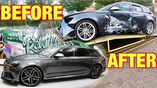 Rebuilding a salvage AUDI RS6 in 10 minutes [upl. by Audi73]