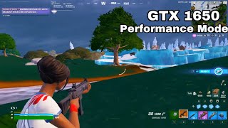 GTX 1650 Fortnite Season 4 Solo Rank PERFORMANCE MODE [upl. by Gregrory]