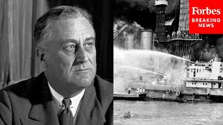 FLASHBACK FDR Delivers ‘Day Of Infamy’ Speech Following Attack On Pearl Harbor 80 Years Ago Today [upl. by Hoskinson134]