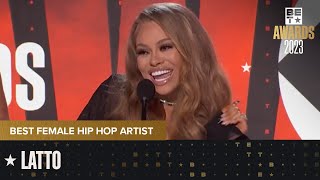 Latto Was Crowned Best Female Hip Hop Artist  BET Awards 23 [upl. by Lener]