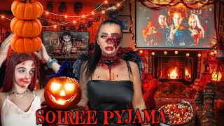 J’organise notre soirée pyjama halloween de rêve dans une énorme cabane  😱 [upl. by Hercules]