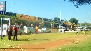 Scene of the CIT vans bombing in Boksburg [upl. by Hniht]