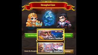 Lore Festival Energy Overload and Strongford Quiz [upl. by Aleira]