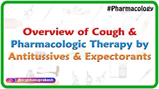 overview of cough and Pharmacologic therapy by Antitussives and Expectorants [upl. by Yelruc]