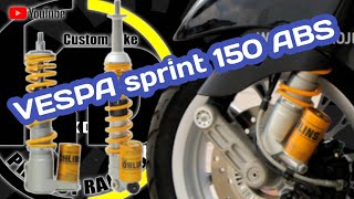 โช๊ค Ohlins VESPA sprint 150 ABS [upl. by Cod383]