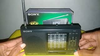 SONY ICFSW10 Stereo 12 Band FMSWMWLW RECEIVER Vintage [upl. by Ymassej775]