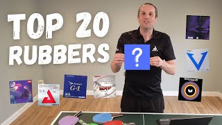 Top 20 most popular table tennis rubbers [upl. by Esilrahc]