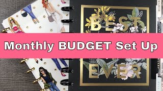 TWO ways to set up your MONTHLY Happy Planner as a BUDGET PLANNER [upl. by Finegan]