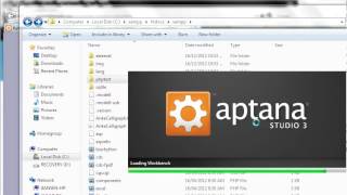 Run php under Aptana tutorial [upl. by Coulson]