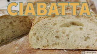 le pain ciabatta sans petrissage  ciabatta bread no kneading [upl. by Elodie]