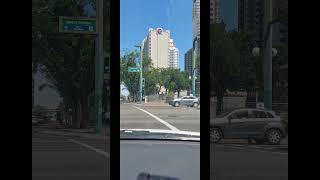 Edmonton drive tour 109 St Whyte Ave ave amp Downtown in summer [upl. by Odelet]