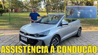 Hyundai HB20 Platinum Plus  Teste dos sistemas de assistência à condução [upl. by Nahta]