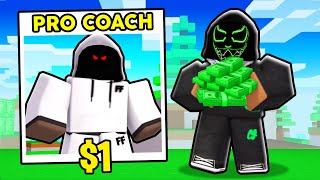 I Hired FOLTYN To Coach Me In BedWars Roblox Bedwars [upl. by Ydderf]