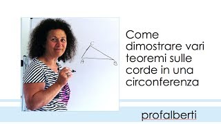 Teoremi sulle corde di una circonferenza [upl. by Leffert348]