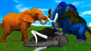 Zombie Mammoth Vs Elephant Animal Kingdom [upl. by Annelg]