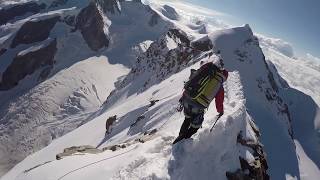 Monte Rosa traverse  Breithorn Pollux Castor Lyskamm [upl. by Prem]