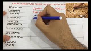 9 Sınıf Tarih  Tarihe yardımcı bilim dalları [upl. by Ariajay]