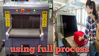 Baggage scanner machine use full process [upl. by Attena]