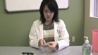 How to use an One Touch Ultra 2 Glucometer [upl. by Namurt341]