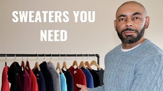 The 7 Types Of Sweaters Every Man NeedsMy Sweater Collection [upl. by Leynad975]