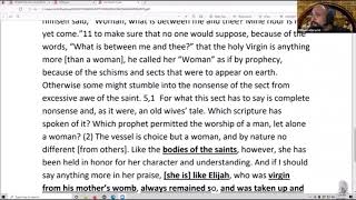 Epiphanius explains why did Jesus call Mary quotWomanquot [upl. by Manda152]