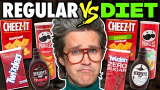 Regular vs Low Fat Snacks Taste Test [upl. by Hapte]