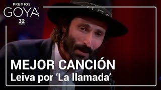 Leiva gana el Goya a Mejor Canción Original por La llamada  Goya2018 [upl. by Omocaig676]