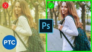 Remove ANY Color Cast FAST amp EASY In Photoshop  90Second Tip 08 [upl. by Anewor]