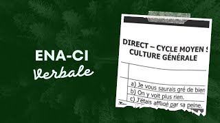 Correction du sujet culture générale ENACI cycle moyen supérieur  entrée 2024 [upl. by Nilesoj]