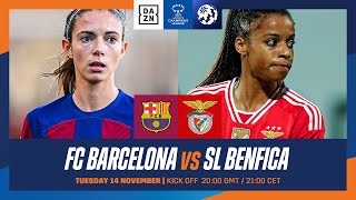 Barcelona vs Benfica  UEFA Women’s Champions League 202324 Matchday 1 Full Match [upl. by Erotavlas]