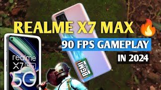 REALME X7 MAXX 🔥  90 FPS GAMEPLAY ✅  HANDCAM 😱 [upl. by Ramad]