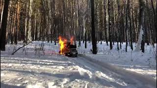 сгорел снегоход BRP Skandic [upl. by Edahs]