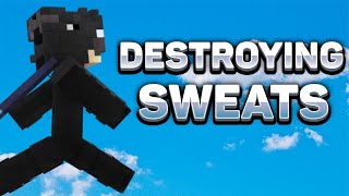 Destroying Hypixel Bedwars Sweats [upl. by Kabob]