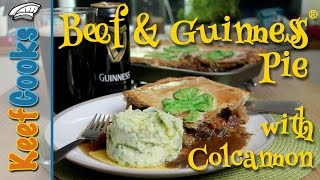 Beef and Guinness Pie with Colcannon for St Patricks Day PieRecipes [upl. by Adamsun]