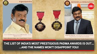 Padma Awards 2024 announced Vijayakanth and Chiranjeevi on the list [upl. by Gierk]