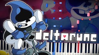 Deltarune  VS LANCER Battle Theme  Piano Tutorial  Synthesia [upl. by Adnarim]