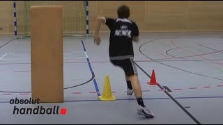 1 on 1 handball offense technique training [upl. by Aniala738]