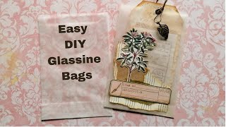 Easy DIY Glassine Bag Tutorial and A Little Bit of Collage [upl. by Laing]