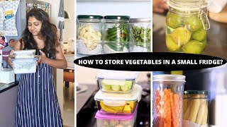 How to store vegetables in a small fridge  TIPS and TRICKS to make your vegetables last longer [upl. by Arrotal219]