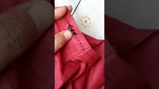 Beautiful and Simple Hand Embroidery Border easy viralvideo stitching [upl. by Nnyleimaj]