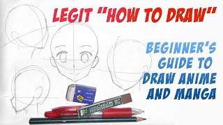 Beginner Guide How to draw anime tutorial part 1 [upl. by Shannan]