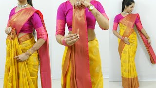 Wear a saree with perfect pleats  Easy tips amp tricks for saree draping  Saree draping guide [upl. by Rammaj231]