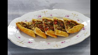 طرز تهیه پیده اصیل ترکیه ای، پیده اصل ترکیه  Turkish Original Pide Recipe  Eng Subs [upl. by Yelsew]