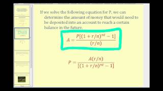 Determine the Required Savings to Reach a Financial Goal [upl. by Bruce]