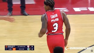 Isaiah Canaan 20 pts 710 FG 🎯 Olympiacos  Maccabi 8972 [upl. by Nadabus]