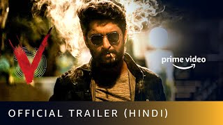 V  Official Trailer Hindi  Nani Sudheer Babu Aditi Rao Hydari Nivetha Thomas  April 4 [upl. by Pettiford]